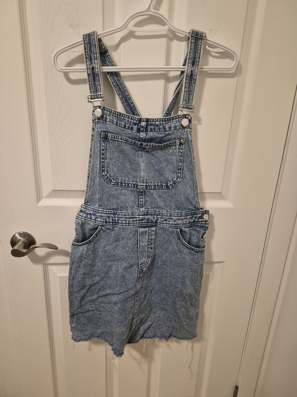 H&M Light Blue Denim Overall Skirt